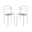 Assist Dining Side Chair Set of 2 2426-WHI-GRY-SET