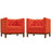 Panache Living Room Set Upholstered Fabric Set of 2 2436-ATO-SET
