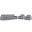 Loft Living Room Set Upholstered Fabric Set of 3 2439-LGSET
