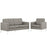 Loft Living Room Set Upholstered Fabric Set of 2 2442-GRA-SET
