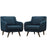 Verve Armchairs Set of 2 2446-AZU-SET