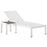 Shore 2 Piece Outdoor Patio Aluminum Set 2470-WHI-WHI-SET