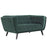 Bestow Velvet Loveseat 2535-GRN