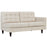 Empress Right-Facing Upholstered Fabric Loveseat 2595-BEI