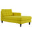Empress Right-Arm Upholstered Fabric Chaise 2597-SUN