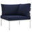 Harmony Outdoor Patio Aluminum Corner Sofa 2601-WHI-NAV