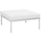 Harmony Outdoor Patio Aluminum Ottoman 2609-WHI-WHI