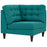 Empress Upholstered Fabric Corner Sofa 2610-TEA