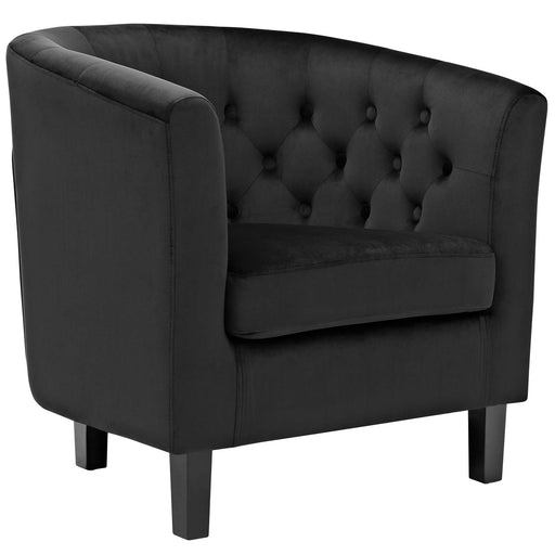 Prospect Velvet Armchair 2613-BLK