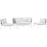 Harmony 5 Piece Outdoor Patio Aluminum Sectional Sofa Set 2622-WHI-WHI-SET