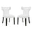Curve Dining Side Chair Vinyl Set of 2 2740-WHI-SET