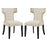 Curve Dining Side Chair Fabric Set of 2 2741-BEI-SET