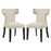 Curve Set of 2 Fabric Dining Side Chair 2741-BEI-SET