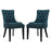 Regent Set of 2 Fabric Dining Side Chair 2743-AZU-SET