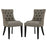 Regent Dining Side Chair Fabric Set of 2 2743-GRA-SET