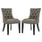 Regent Set of 2 Fabric Dining Side Chair 2743-GRA-SET