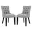 Regent Dining Side Chair Fabric Set of 2 2743-LGSET