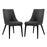 Viscount Dining Side Chair Vinyl 
Set of 2 2744-BLK-SET