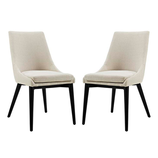 Viscount Set of 2 Fabric Dining Side Chair 2745-BEI-SET