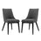 Viscount Set of 2 Fabric Dining Side Chair 2745-GRY-SET
