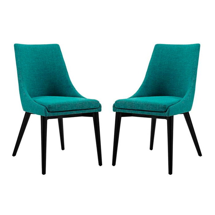 Viscount Set of 2 Fabric Dining Side Chair 2745-TEA-SET