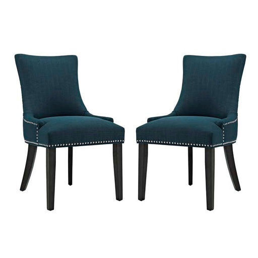 Marquis Set of 2 Fabric Dining Side Chair 2746-AZU-SET
