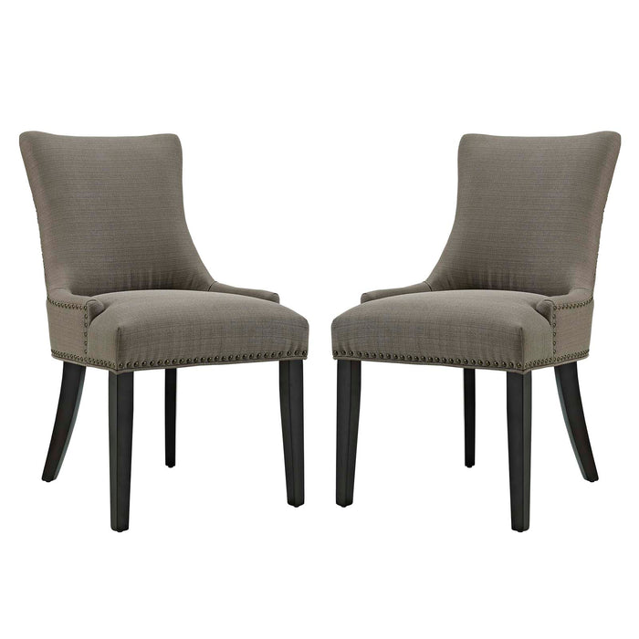 Marquis Dining Side Chair Fabric Set of 2 2746-GRA-SET
