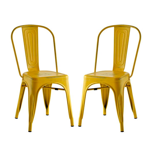 Promenade Set of 2 Dining Side Chair 2749-YLW-SET