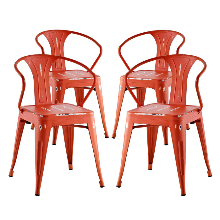 Promenade Dining Chair Set of 4 2753-RED-SET