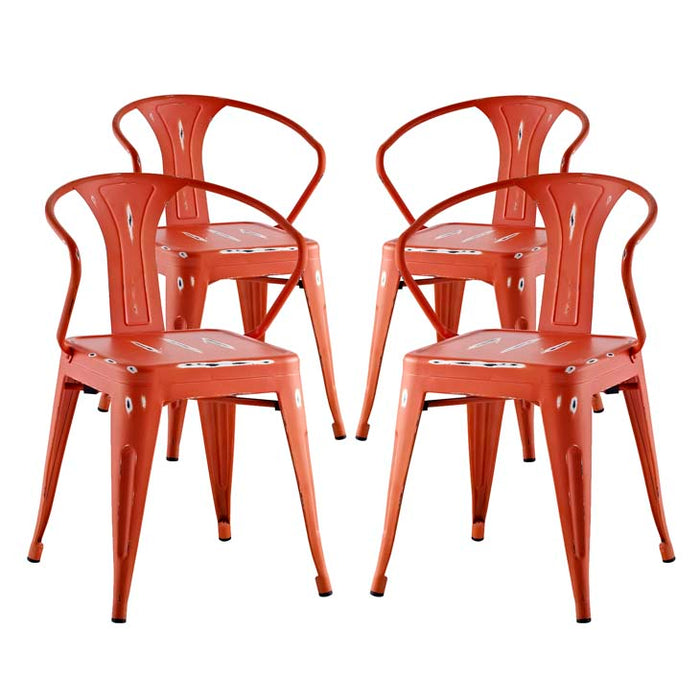 Promenade Set of 4 Dining Chair 2753-RED-SET