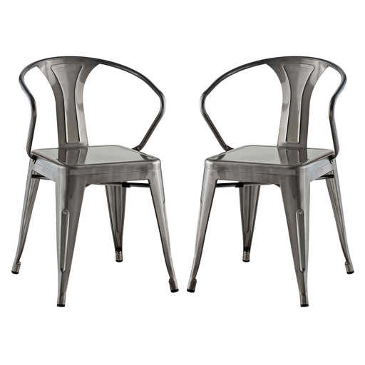 Promenade Dining Chair Set of 2 2754-GME-SET