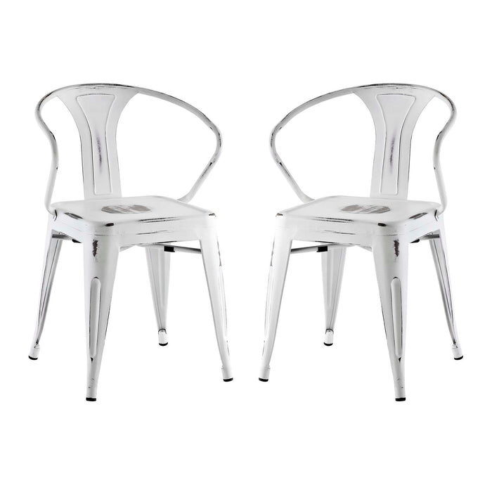 Promenade Dining Chair Set of 2 2754-WHI-SET