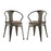 Promenade Bamboo Dining Chair Set of 2 2755-BRN-SET
