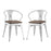 Promenade Bamboo Dining Chair Set of 2 2755-WHI-SET