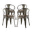 Promenade Bamboo Dining Chair Set of 4 2756-BRN-SET
