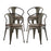 Promenade Set of 4 Bamboo Dining Chair 2756-BRN-SET