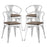 Promenade Bamboo Dining Chair Set of 4 2756-WHI-SET