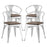 Promenade Set of 4 Bamboo Dining Chair 2756-WHI-SET