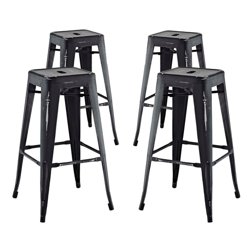 Promenade Bar Stool Set of 4 2758-BLK-SET
