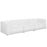 Mingle 3 Piece Upholstered Fabric Sectional Sofa Set 2827-WHI