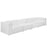 Mingle 4 Piece Upholstered Fabric Sectional Sofa Set 2829-WHI
