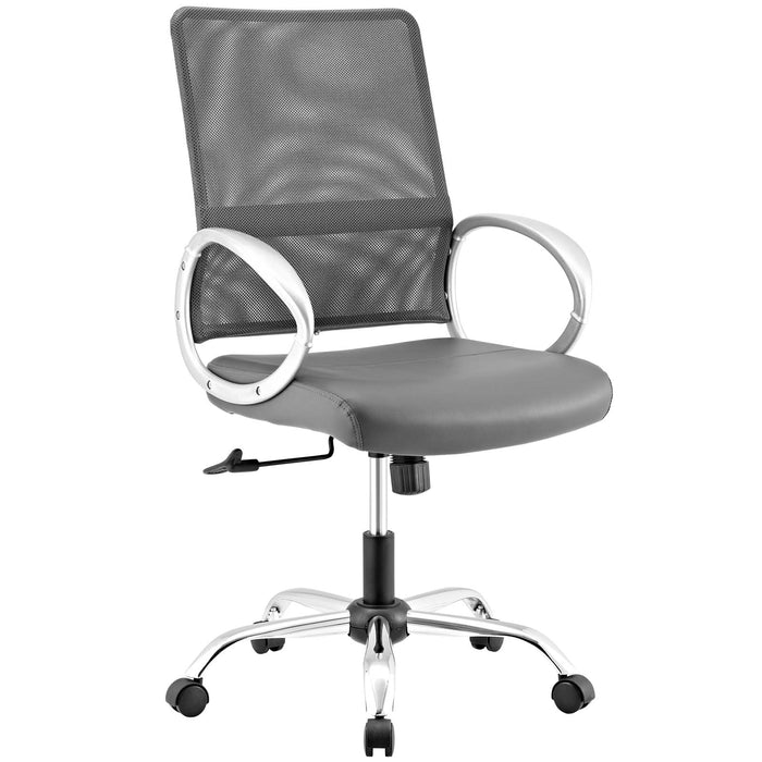 Command Mesh and Vinyl Office Chair 2861-GRY