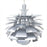 Petal 28" Chandelier 507-SLV
