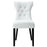Silhouette Dining Vinyl Side Chair 812-WHI