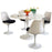 Lippa 5 Piece Fiberglass Dining Set 854-BLK