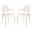 Casper Dining Armchairs Set of 2 905-WHI