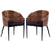 Cooper Dining Chairs Set of 2 915-WAL