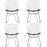 CAD Dining Chairs Set of 4 926-BLK