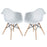 Pyramid Dining Armchair Set of 2 929-WHI