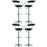 Diner Bar Stool Set of 4 932-BLK